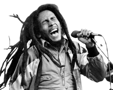 Bob Marley em silhueta